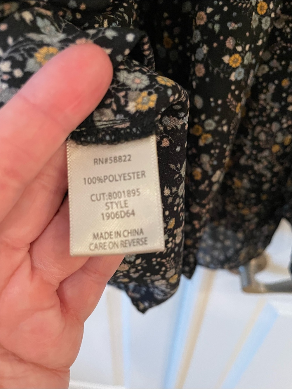 Max Studio Black Floral Long-Sleeve Tiered Dress - Picture 7 of 7